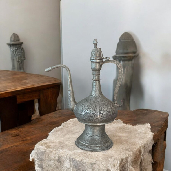 Premium Vintage Hand-engraved Islamic Pitcher Craftsmanship and Design