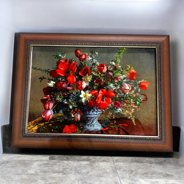 Premium Stunning Flower Pattern Machine-Made Wall Hanging Carpet Craftsmanship And Design