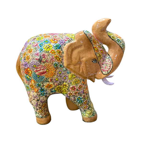 Premium Hand-painted Paper Mache Elephant Unique Craftsmanship and Design