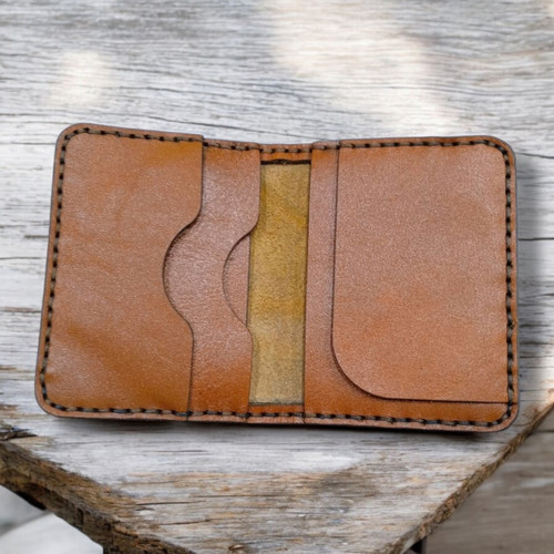 Handcrafted andmade Leather Wallet Card Holder for Home and Gift