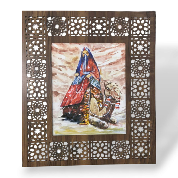 Hand-painted Bedouin W On Camel | Iconic Dromedary Sculpture Fridge Magnet | Premium Souvenir - Luxury Handcrafted Art Craftihouse Dubai