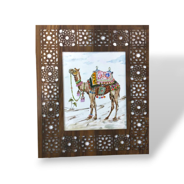 Hand-painted Desert Camel Artwork With | Handcrafted Desert Mascot Fridge Magnet | Traditional Art - Luxury Handcrafted Art Craftihouse Dubai