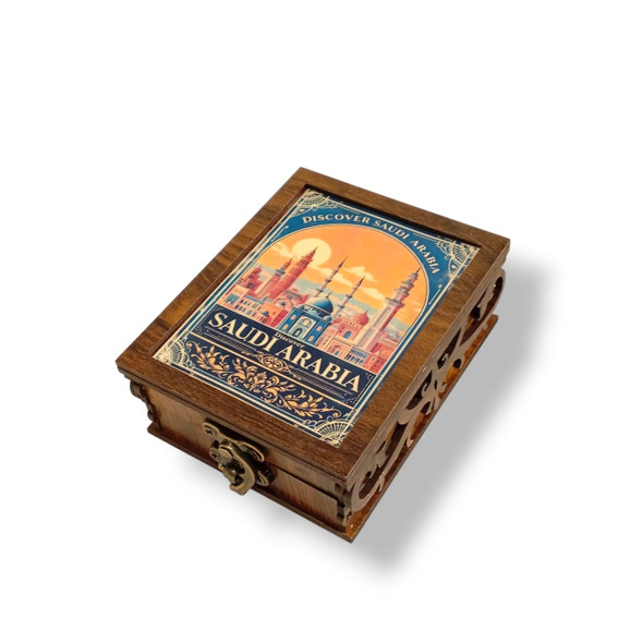 Handcrafted Saudi Arabia Customized Wooden Box for Home and Gift