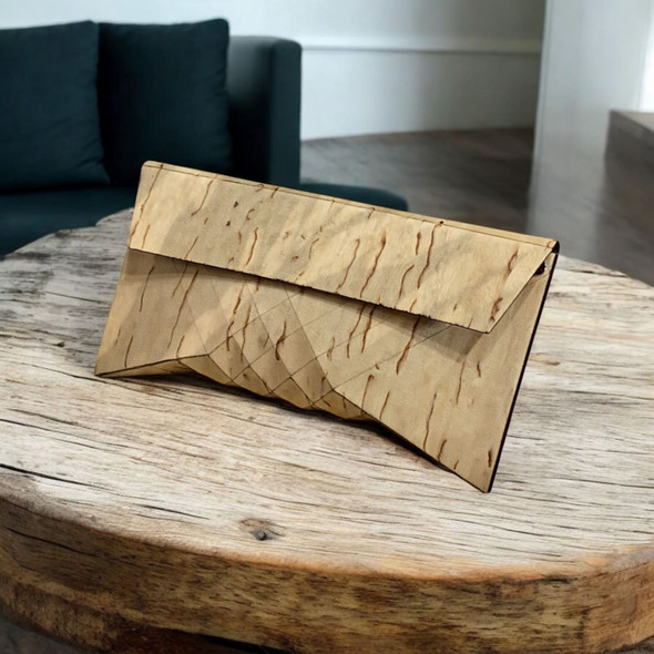 Handcrafted Natural wood handbag for Home and Gift
