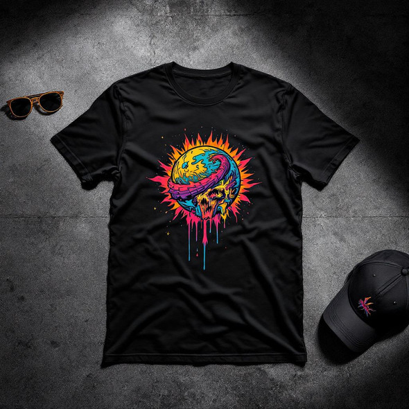 Premium Custom Black T-Shirt with Personalized Logo & Design Craftsmanship and Design