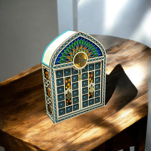 Luxury Multifunctional Wooden Gift Box Artisan Detail View