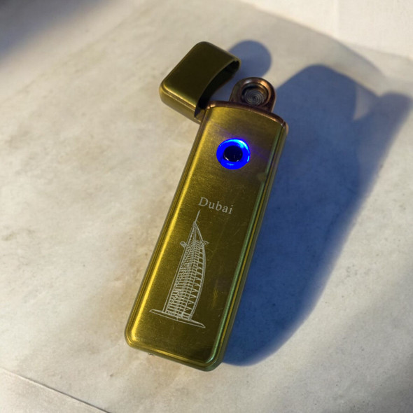 Burj Al Arab Usb Lighter Golden | Luxury Heritage Decor & Unique Artisan Piece - Luxury Handcrafted Art Craftihouse Dubai