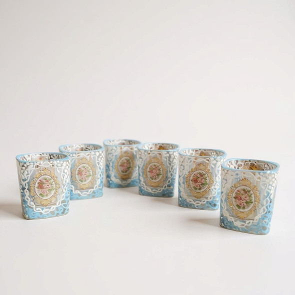 Hand-painted Shot Design 5.5 Cm | Luxury Heritage Gift & Cultural Souvenir - Luxury Handcrafted Art Craftihouse Dubai