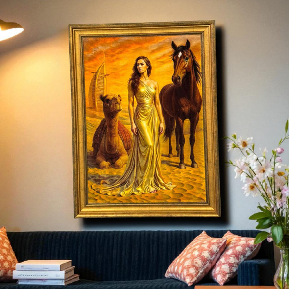 golden-woman-desert-carpet