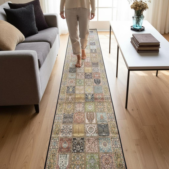 silk carpet runner long