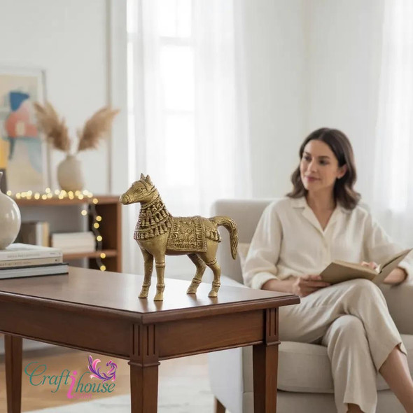 Brass Horse Figurine
