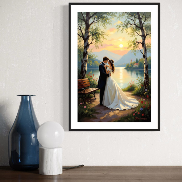 Romantic Wedding Bride & Groom | Sophisticated Cultural Accent - Luxury Handcrafted Art Craftihouse Dubai
