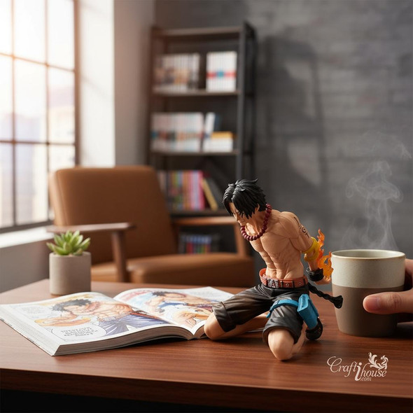 Portgas D Ace & Gol D Roger statue