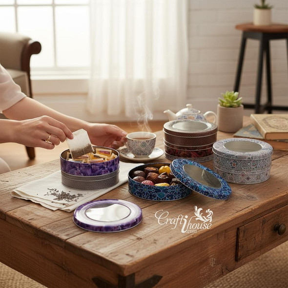 metal saffron box metal saffron box