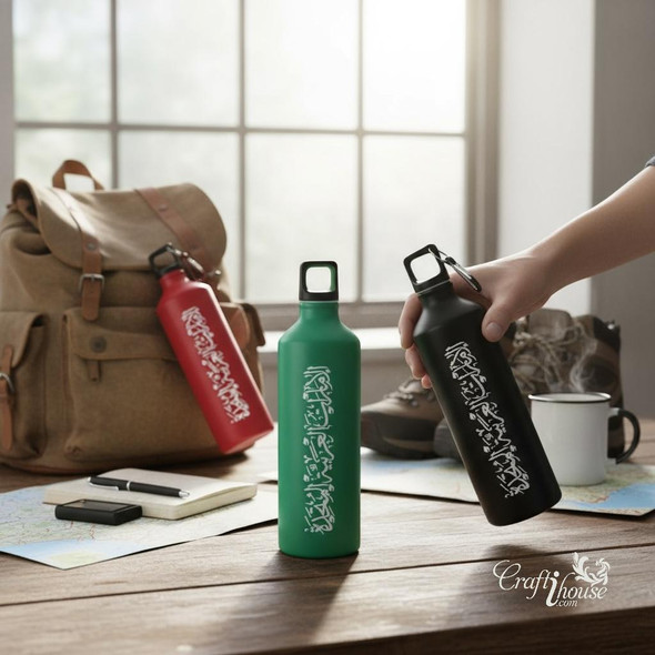 Luxury UAE Day Sports Bottle (1 Piece) Artisan Detail Shot