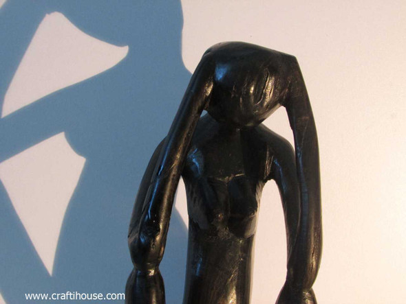 African Tribal Woman Hand Carved | Vintage Ebony Wood Head Bust | Sophisticated Interior Decor - Luxury Handcrafted Art Craftihouse Dubai