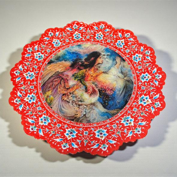 Artisan Copper Minakari Hand Painted Luxury Showcase - Dubai