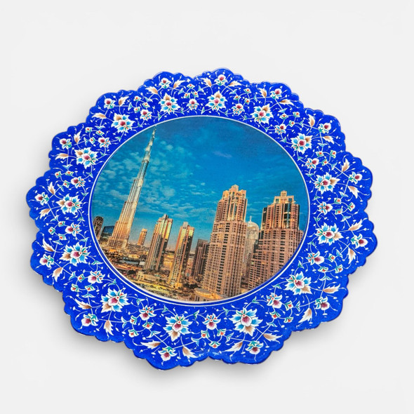 Copper Minakari Decorative Plate 30 | Premium Handcrafted Memento | High-end Heritage Art - Luxury Handcrafted Art Craftihouse Dubai