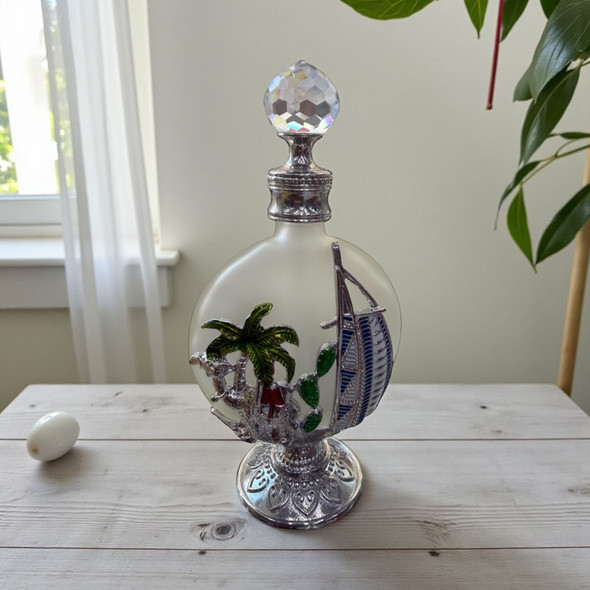 Luxury 30ml Perfume Bottle Glass | Artisan Home Decor Piece | Unique Middle Eastern Art - Luxury Handcrafted Art Craftihouse Dubai