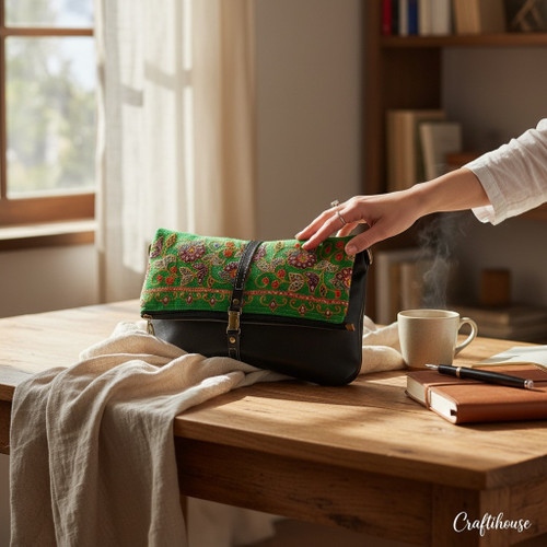 Artisan Artisan Pateh Dozi Leather Handbag Luxury Showcase - Dubai