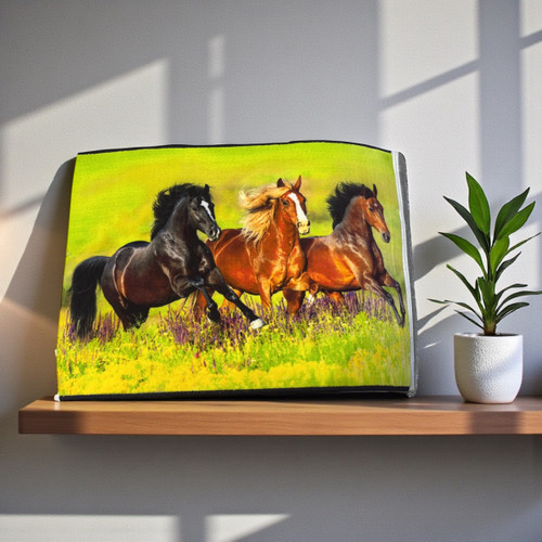 Exclusive Galloping Horses Decorative Carpet Heritage Collection View