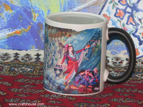 Magic Colorful Miniature Artisan Coffee Mug | Heritage Cultural Souvenir - Luxury Handcrafted Art Craftihouse Dubai
