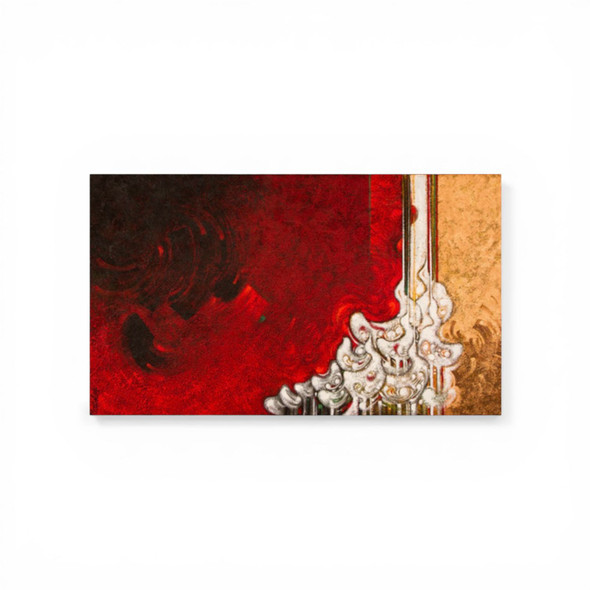 "ephemeral Echoes" Grand Calligraphy 146×86 Cm Mixed Media On Canvas Contemporary Expressionism Monumental Untitled Painting Luxury Textured Wall Art Premium Handcrafted & Cultural Souv | Original Han - Luxury Handcrafted Art Craftihouse Dubai