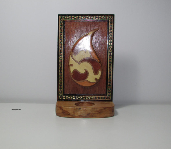 Inlay Wooden Marquetry Candle | Sophisticated Boutique Accessory | Crafted In Dubai - Luxury Handcrafted Art Craftihouse Dubai