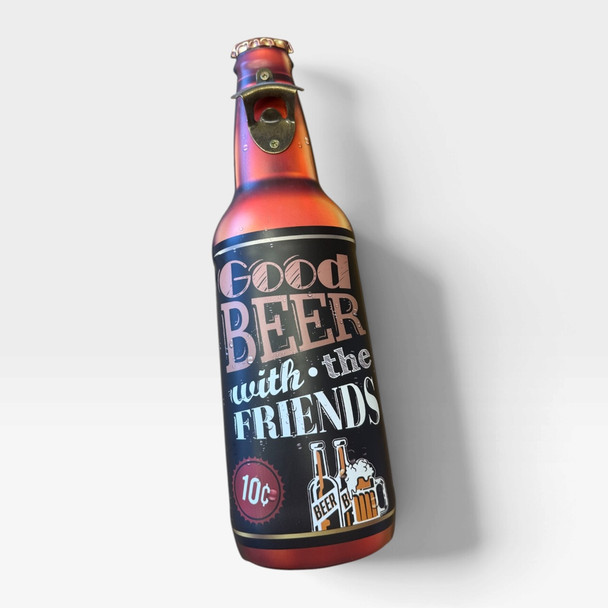 A professional product presentation of the authentic wall-mounted bottle opener from a premier art, gift, and home decor supplier.