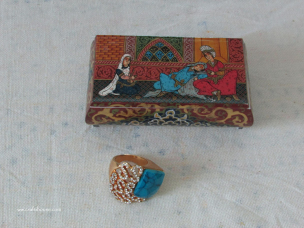 Exclusive A Stunning  miniature box ,Cute Hand Painted Camel bone box Fine Craftsmanship Detail