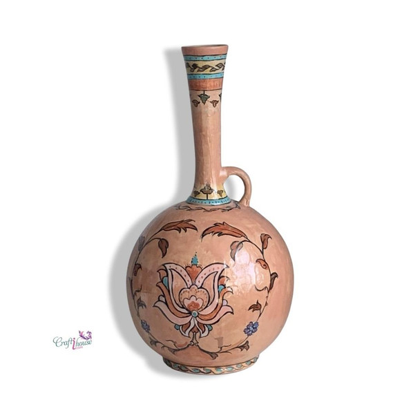 handmade jug A stunning  hand Enamel painted textures Jug.