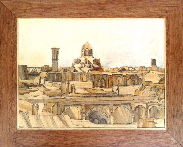 Luxury Yazd City Art Marquetry Premium Design Showcase