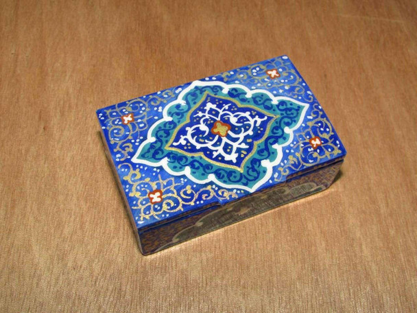 Exclusive Ring box handmade miniature Jewelry's  box , Hand Painted Camel Bone Box ,810 Fine Craftsmanship Detail