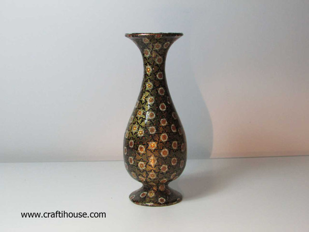 Handmade Khatam Copper Vase.