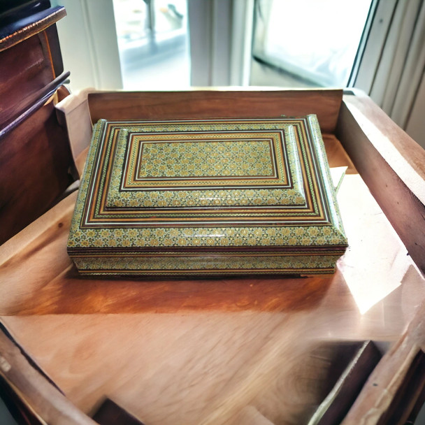 wooden khatamkari quran box