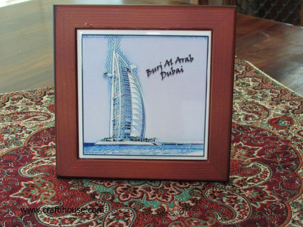 Luxury Burj Al Arab Ceramic Tiles | Artisan Crafted Ceramic Plate Premium Design Showcase