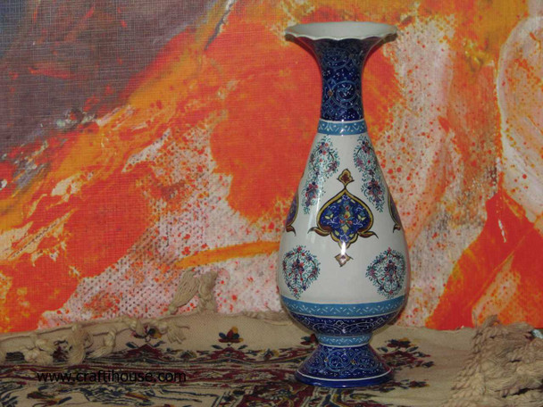 Luxury Toranj Enamel Copper Vase.. Premium Design Showcase