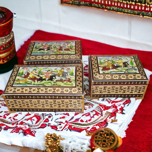 Luxury Hand painted Khatamkari 3 Premium Design Showcase