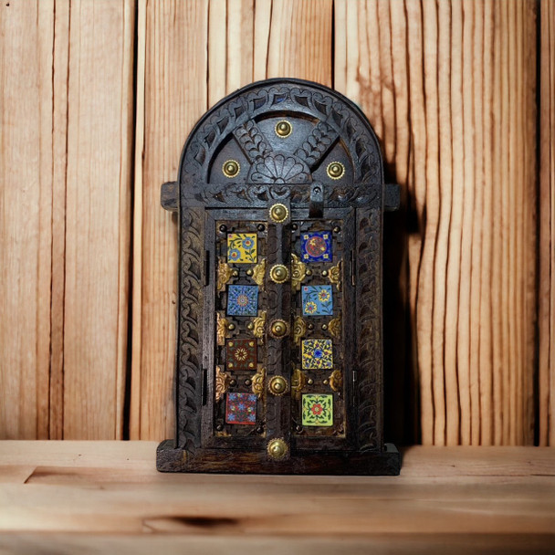 Handcrafted Hand Carved Decorative Window Shutter Lifestyle Visual