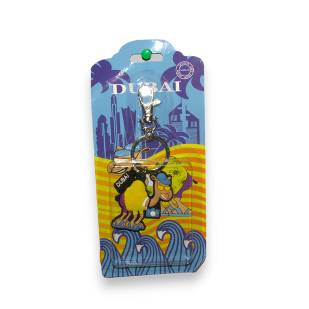 Dubai souvenir keychain with UAE charm, travel gift