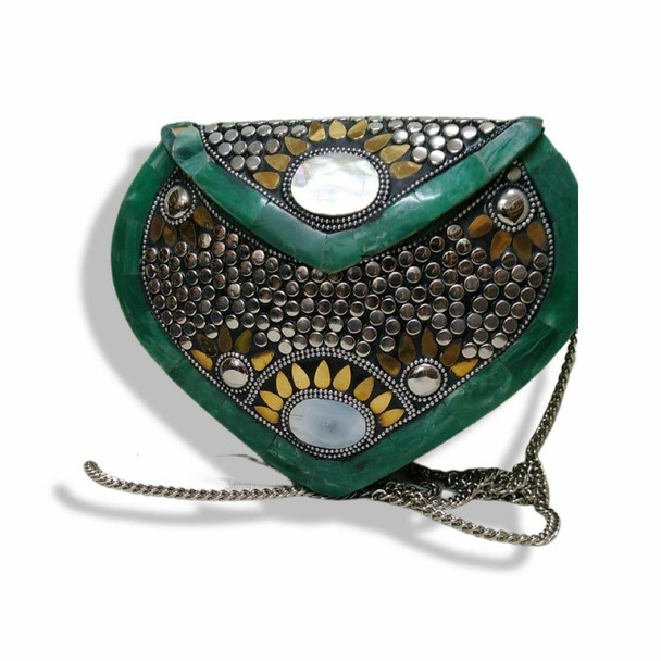 metal handbag
clutch bag