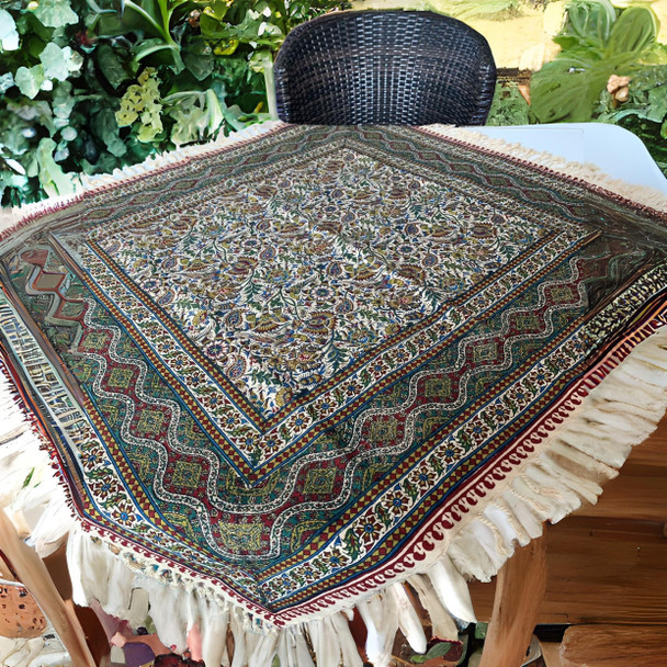 Luxury Uae Floral shape block printed Premium Design Showcase