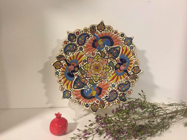 Artisan Hand Enamel Painted Textures Clay – Premium Gift - Luxury Handcrafted Art Craftihouse Dubai