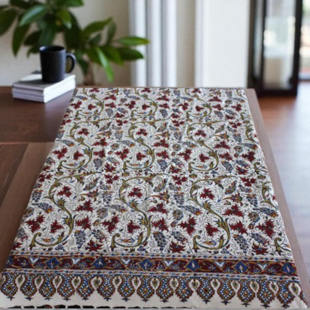 Luxury Uae Hand Block Printed Floral Premium Design Showcase