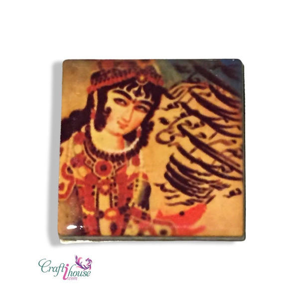 Ceramic Fridge Magnets Tile Pattern . | Boutique Heritage Magnet | Traditional Arabic Design - Luxury Handcrafted Art Craftihouse Dubai