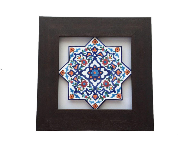 Luxury Handcrafted Hand Painted Star shaped ceramic Premium Design Showcase