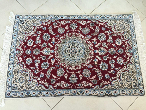 Luxury Handmade Red Pattern Naeen Handmade Carpet Premium Design Showcase