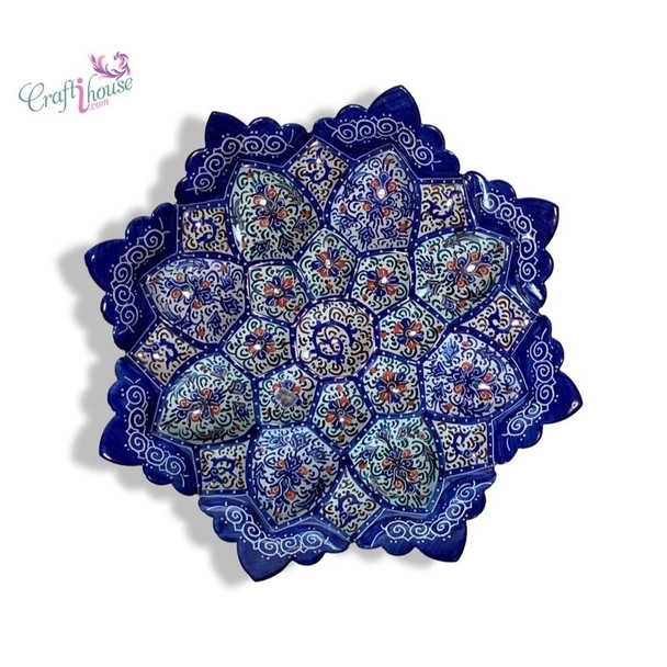 Luxury Flower Pattern Enamel Copper Premium Design Showcase