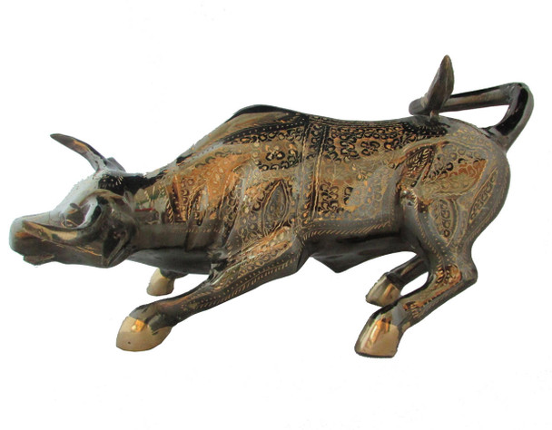 Luxury Brass Engraved Buffalo | Premium Brass Animal Figurine | Iconic Uae Heritage Art Premium Design Showcase