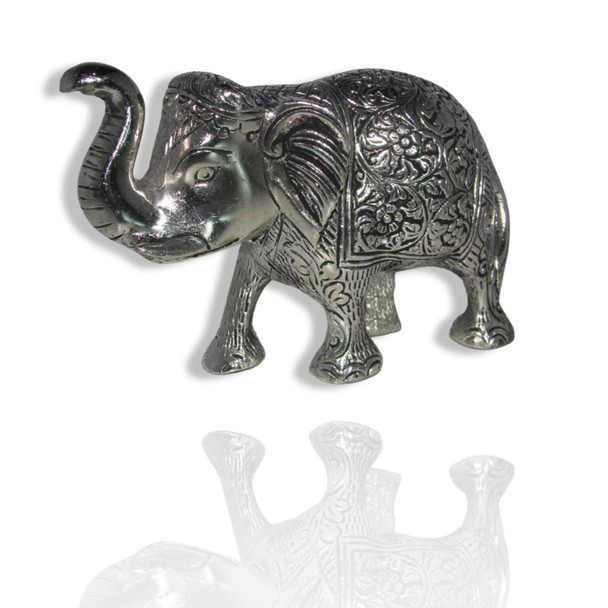 Exclusive Hand Engraved Metal Elephant Fine Craftsmanship Detail